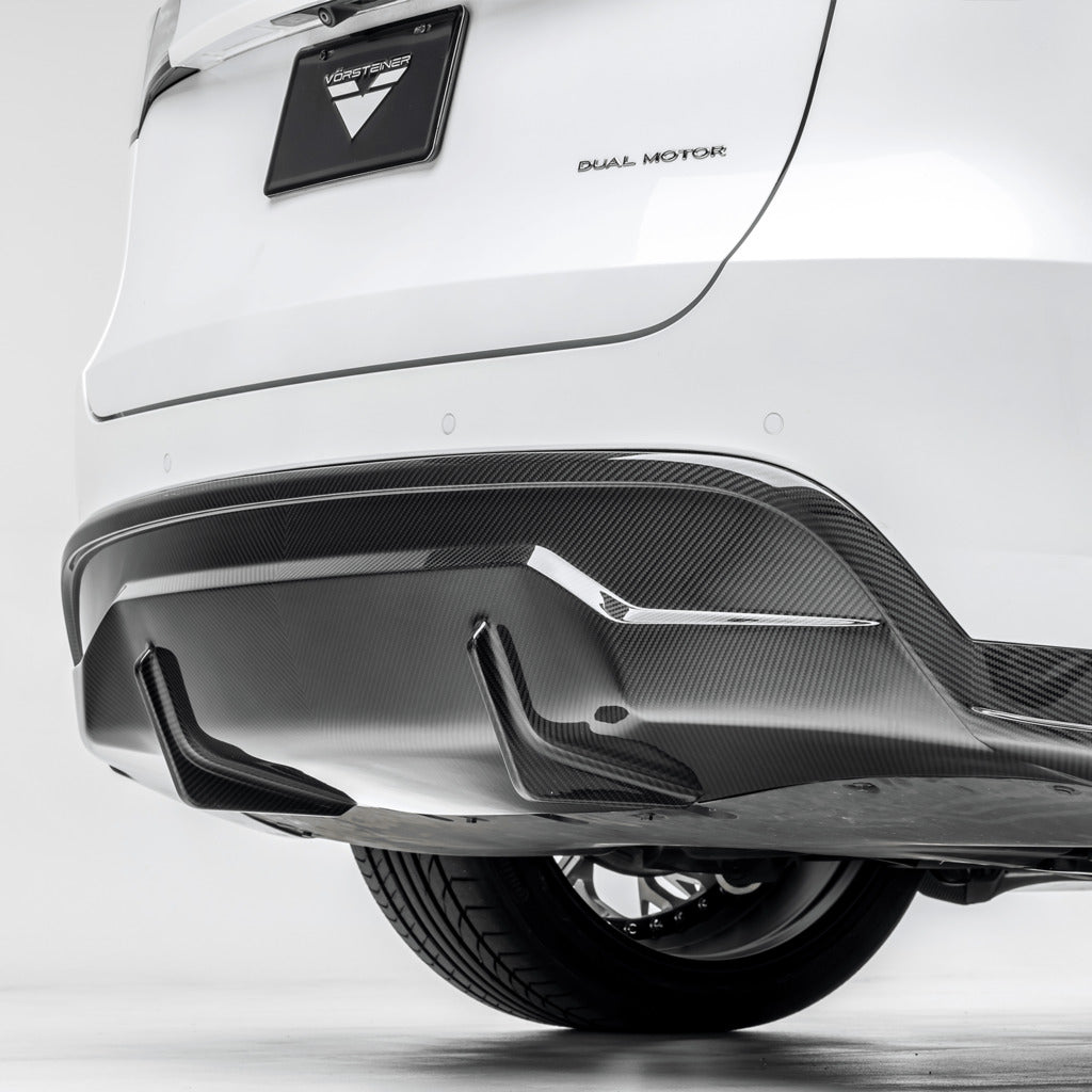 VORSTEINER TEV2050 Задній дифузор VRS (глянцевий карбон) для TESLA Model Y 2020- Photo-6