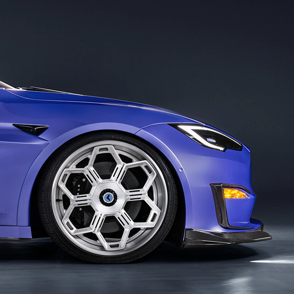 VORSTEINER TEV3021 Передній спойлер VRS (сатиновий карбон) для TESLA Model S Plaid 2021- Photo-6