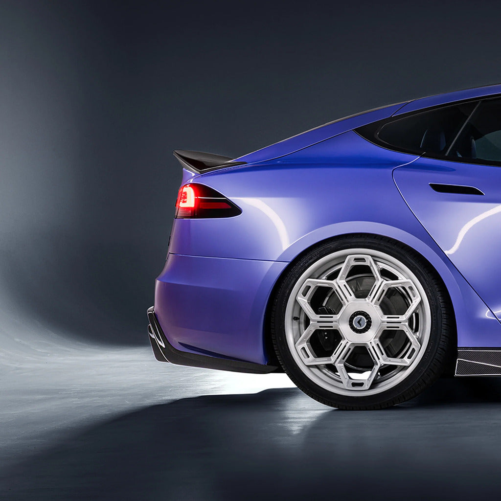 VORSTEINER TEV3040 Задній дифузор VRS (глянцевий карбон) для TESLA Model S Plaid 2021- Photo-4