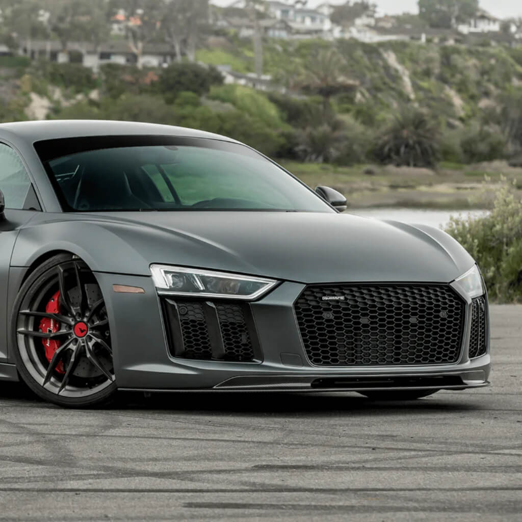 VORSTEINER VUD2120 Передній спойлер VRS (глянцевий карбон) для AUDI R8 2017-2019 Photo-1