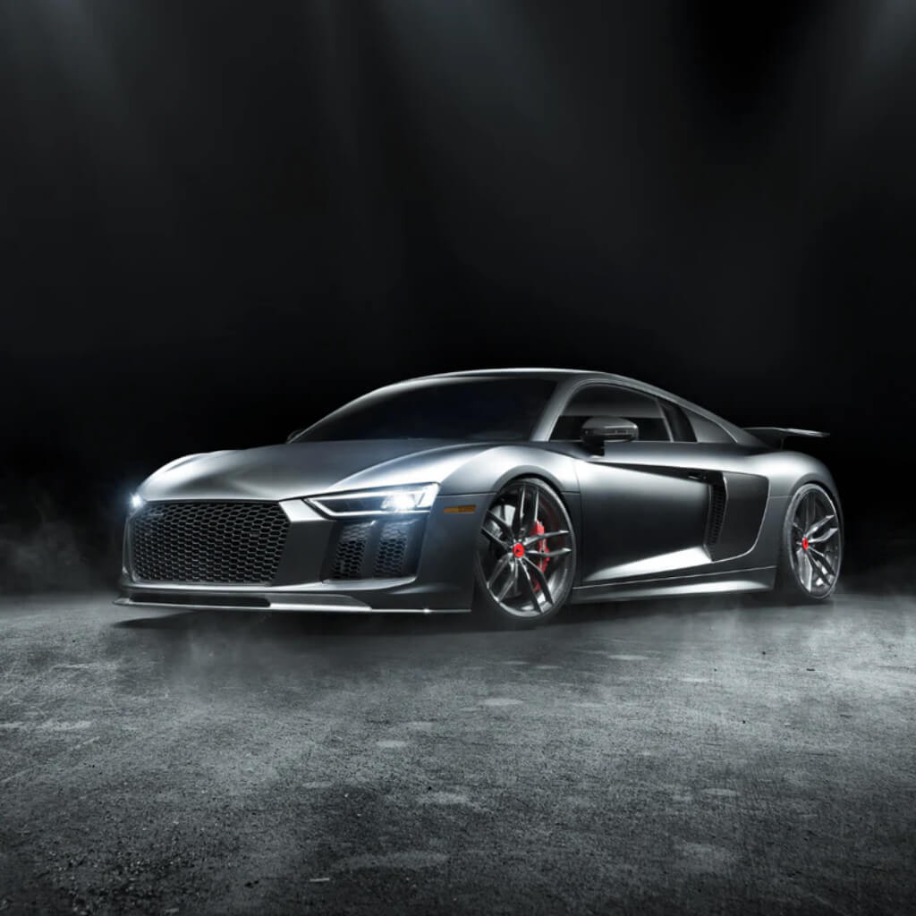 VORSTEINER VUD2120 Передній спойлер VRS (глянцевий карбон) для AUDI R8 2017-2019 Photo-6