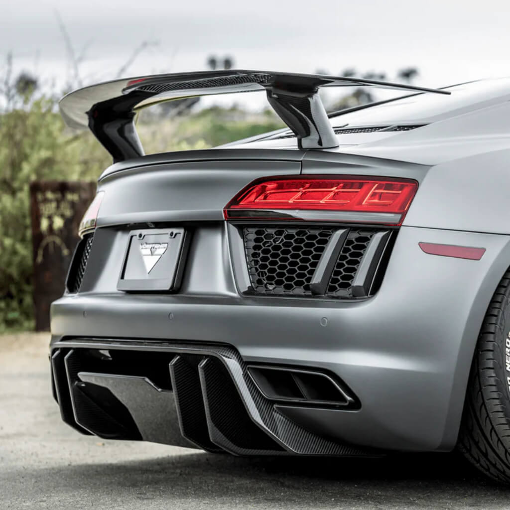 VORSTEINER VUD2150 Задній дифузор VRS (глянцевий карбон) для AUDI R8 2017-2019 Photo-1