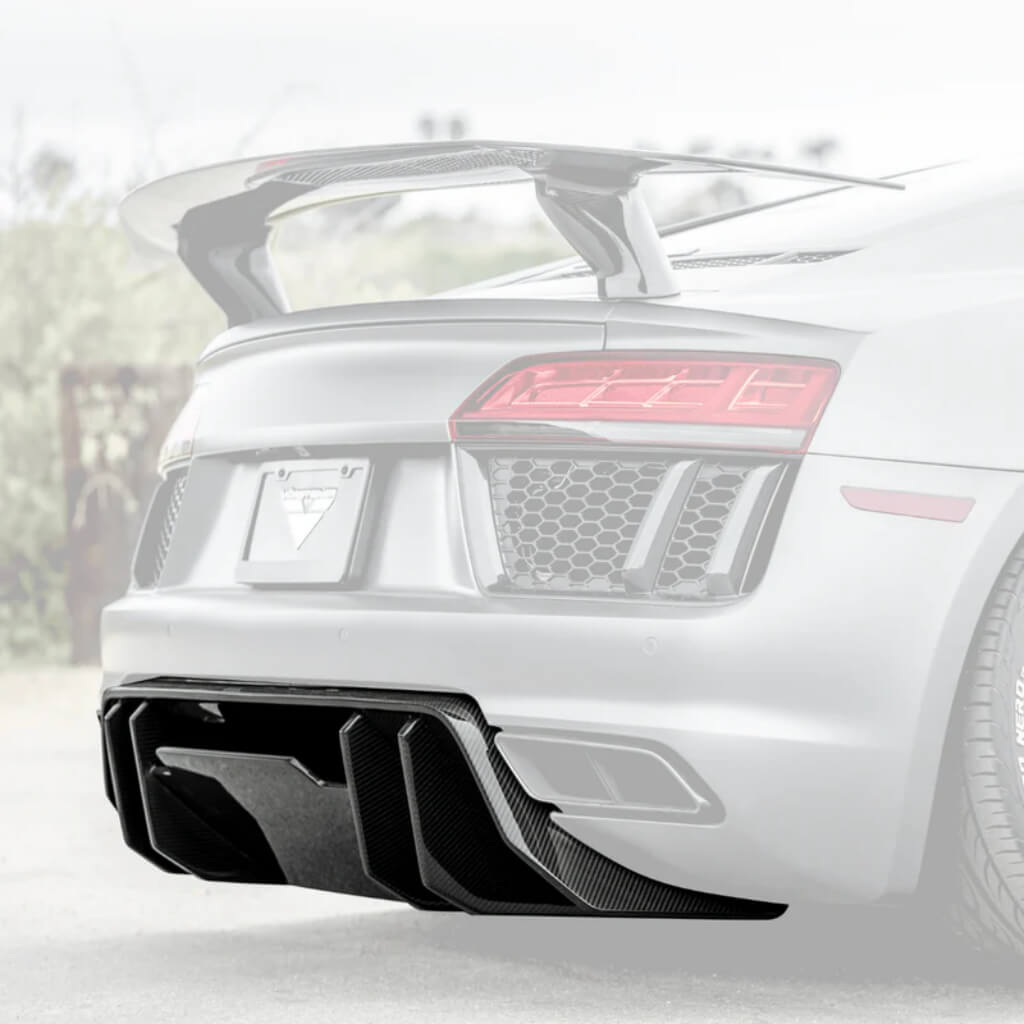 VORSTEINER VUD2150 Задній дифузор VRS (глянцевий карбон) для AUDI R8 2017-2019 Photo-0