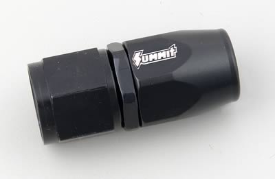SUMMIT RACING SUM-220690B Прямий штуцер AN6 на AN6 з внутрішнім різьбленням, алюмінієвий, чорний Photo-0