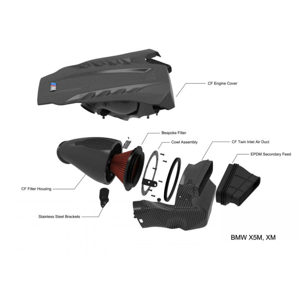 EVENTURI EVE-X56M-CF-INT Система впуску повітря (карбон / глянцеве покриття) для BMW XM (G09) / X5 M60i (G05) / X7 M60i (G07) / X5M (F95) / X6M (F96) Photo-1