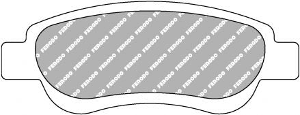 FERODO FCP1790H Передні гальмівні колодки DS2500 для PEUGEOT 107 / CITROEN C1 / TOYOTA Aygo Photo-0