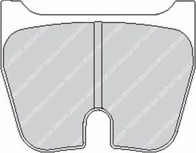 FERODO FRP3022R Гальмівні колодки DS3000 для супорта Brembo 07.5684.5 Photo-0