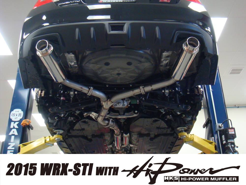 HKS 31006-BF001 Вихлопна система HI-POWER MUFFLER для SUBARU WRX STI 2014+ Photo-2