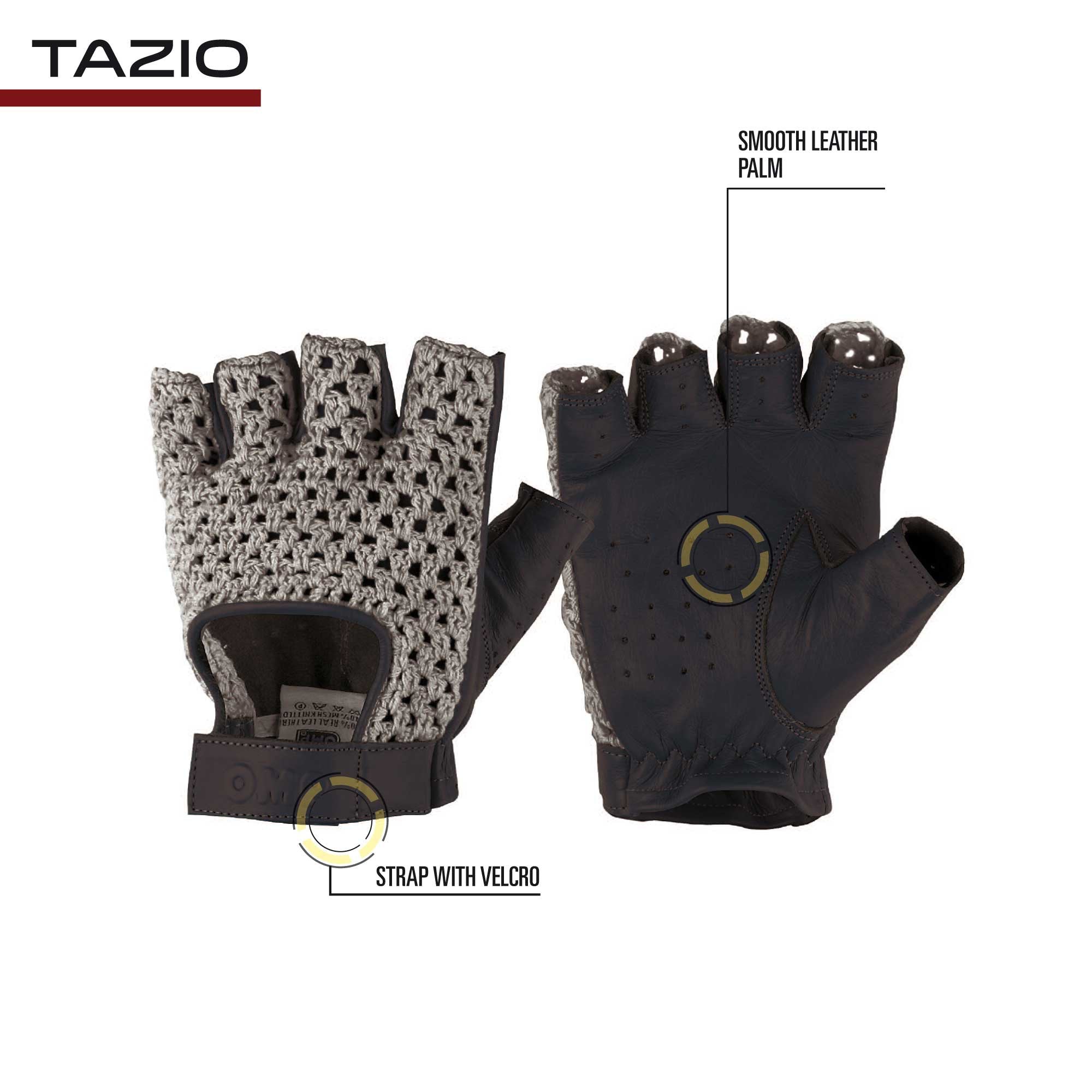 OMP IB0-0747-A01-071-XL (IB/747/N/XL) Водійські рукавички TAZIO чорні (ретро-дизайн), розмір XL Photo-1 