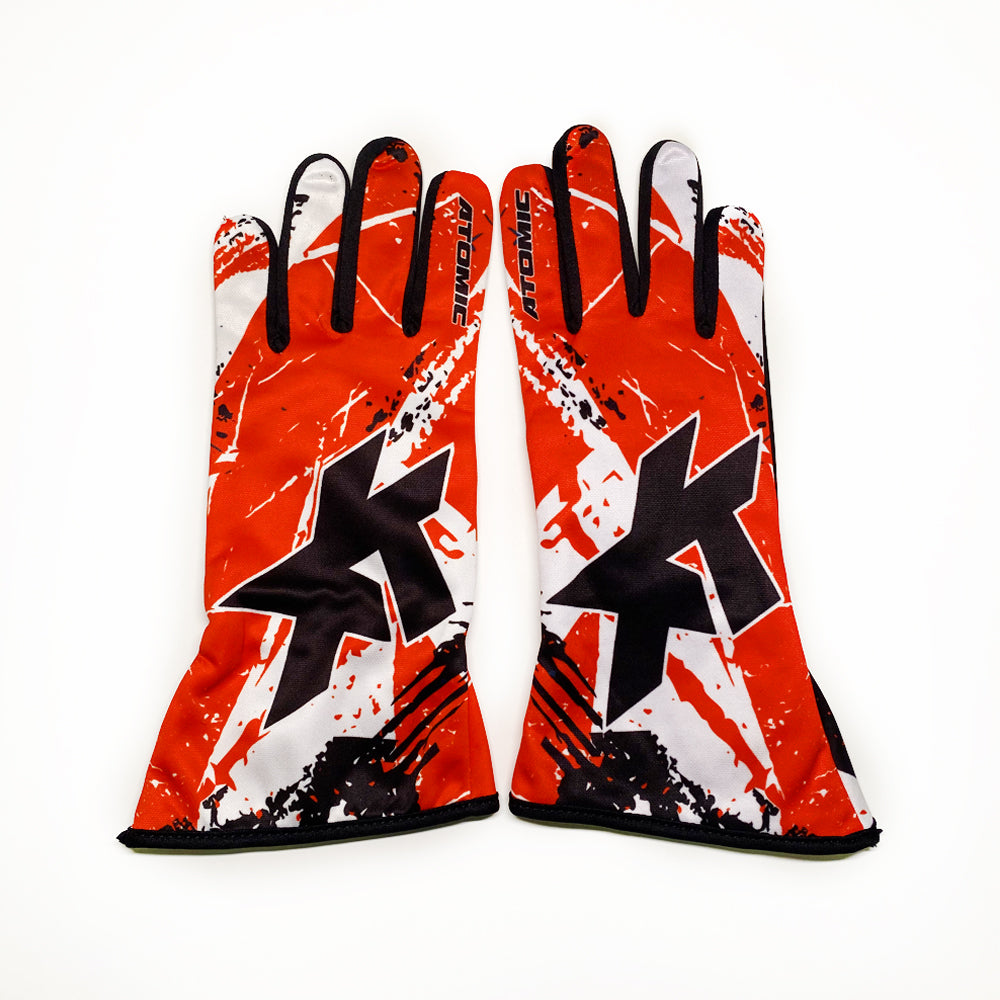 ATOMIC RACING AT-KARTINGRED-XL рукавички для картингу, Червоний / Чорний, р-р XL Photo-1 