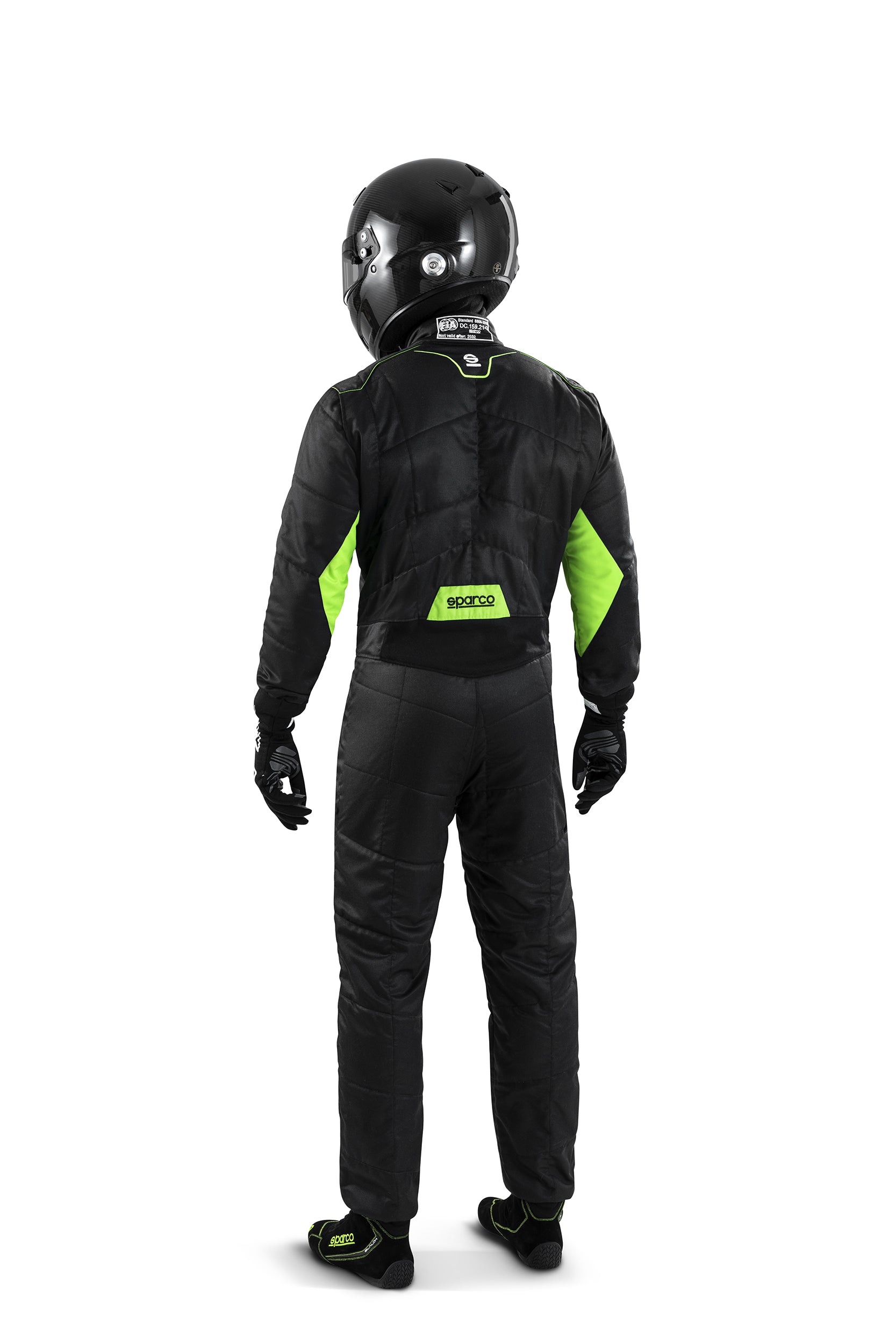 SPARCO 00109364NRVF Гоночний костюм SPRINT 2022, FIA 8856-2018, чорний/зелений, розмір 64 Photo-2 