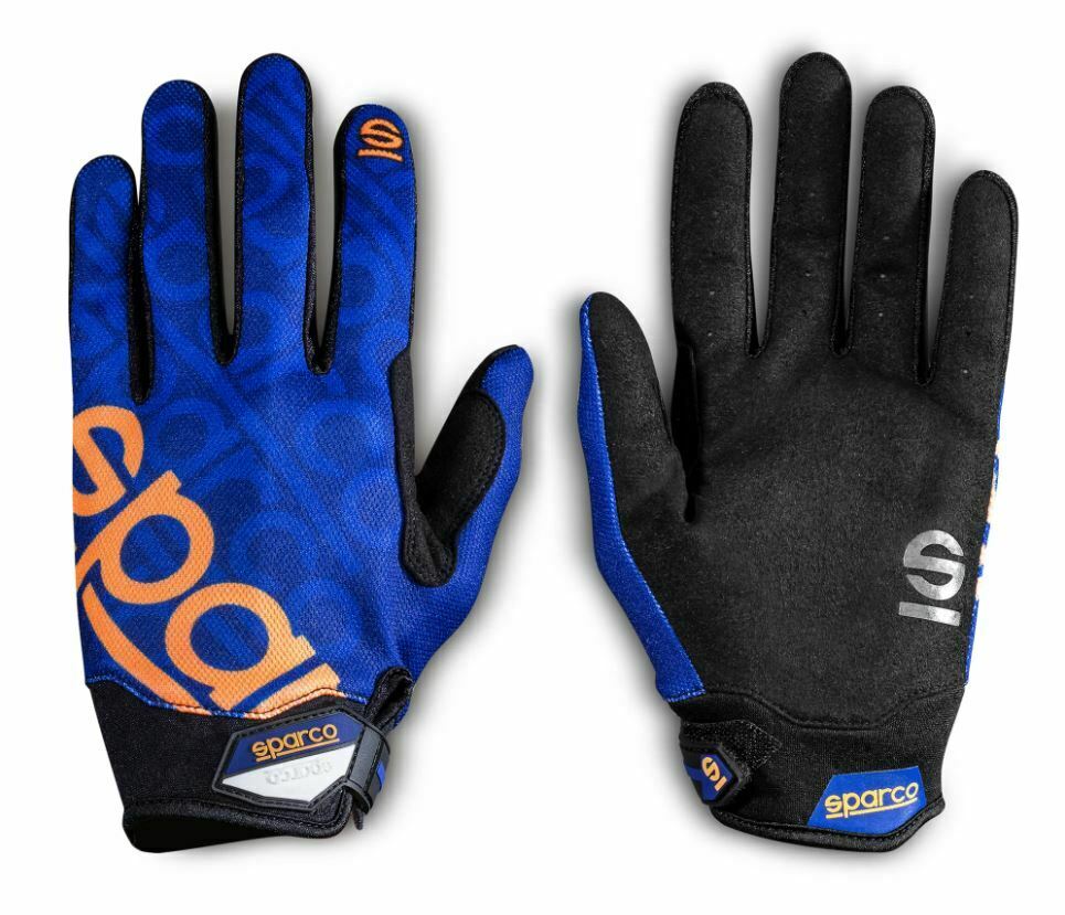 SPARCO 002093BMAF4XL Механічні рукавички Meca-3, темно-сині/помаранчеві, розмір XL Photo-1 
