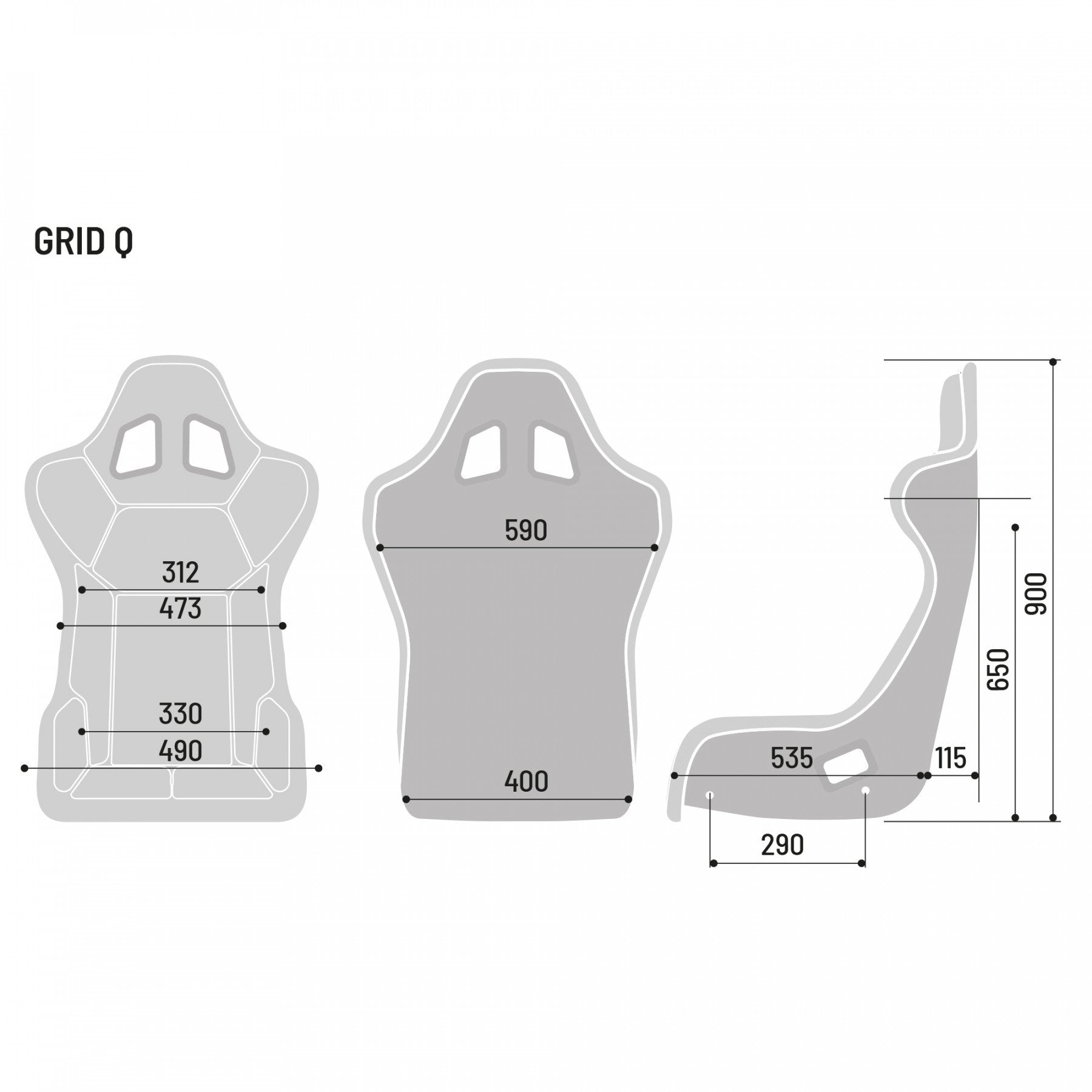 SPARCO 008009RNR Крісло/сидіння для автоспорту GRID Q, FIA 8855-1999, чорний Photo-6 