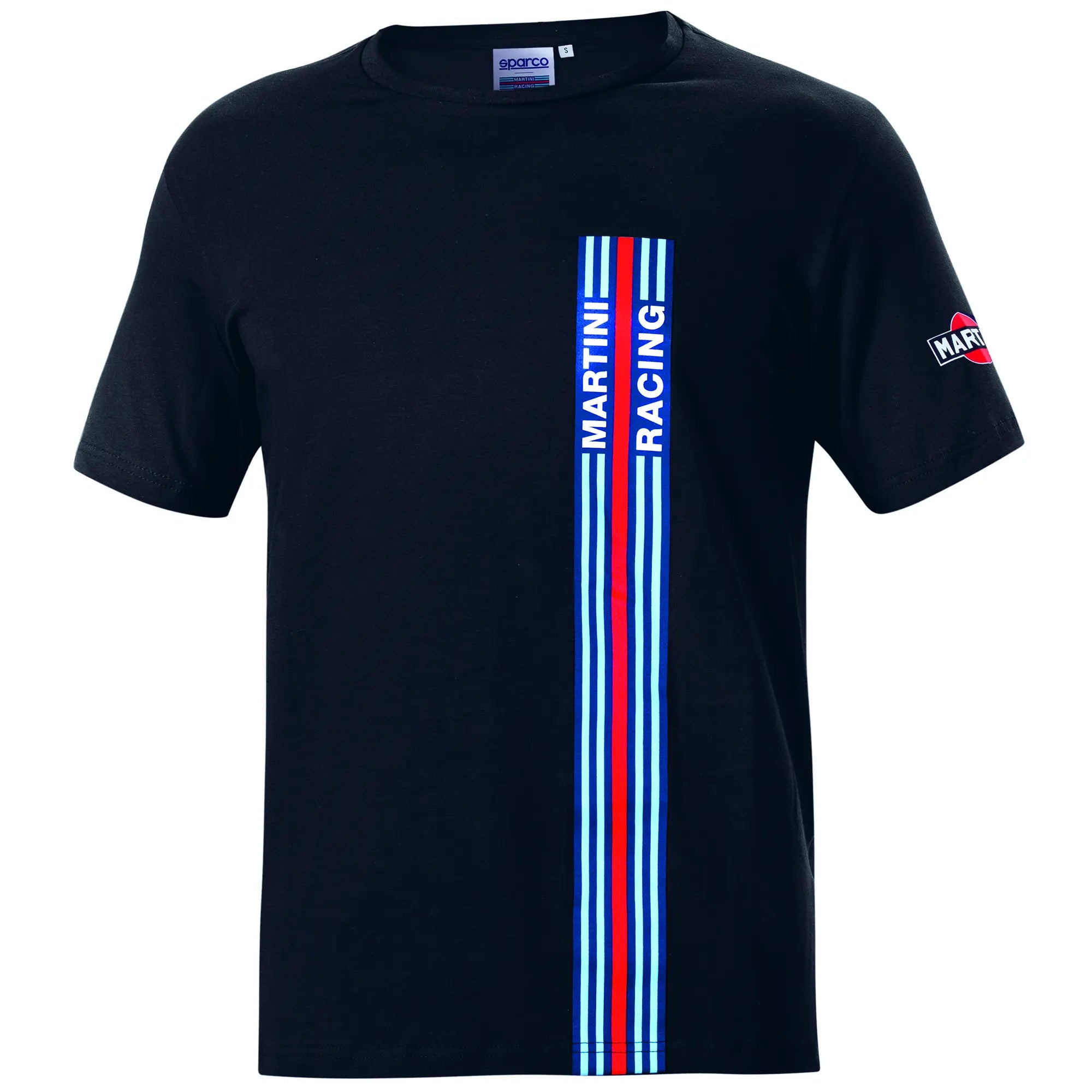 SPARCO 01339mrnr4xl Футболка / майка BIG STRIPES MARTINI RACING, чорний, р-р XL Photo-1 