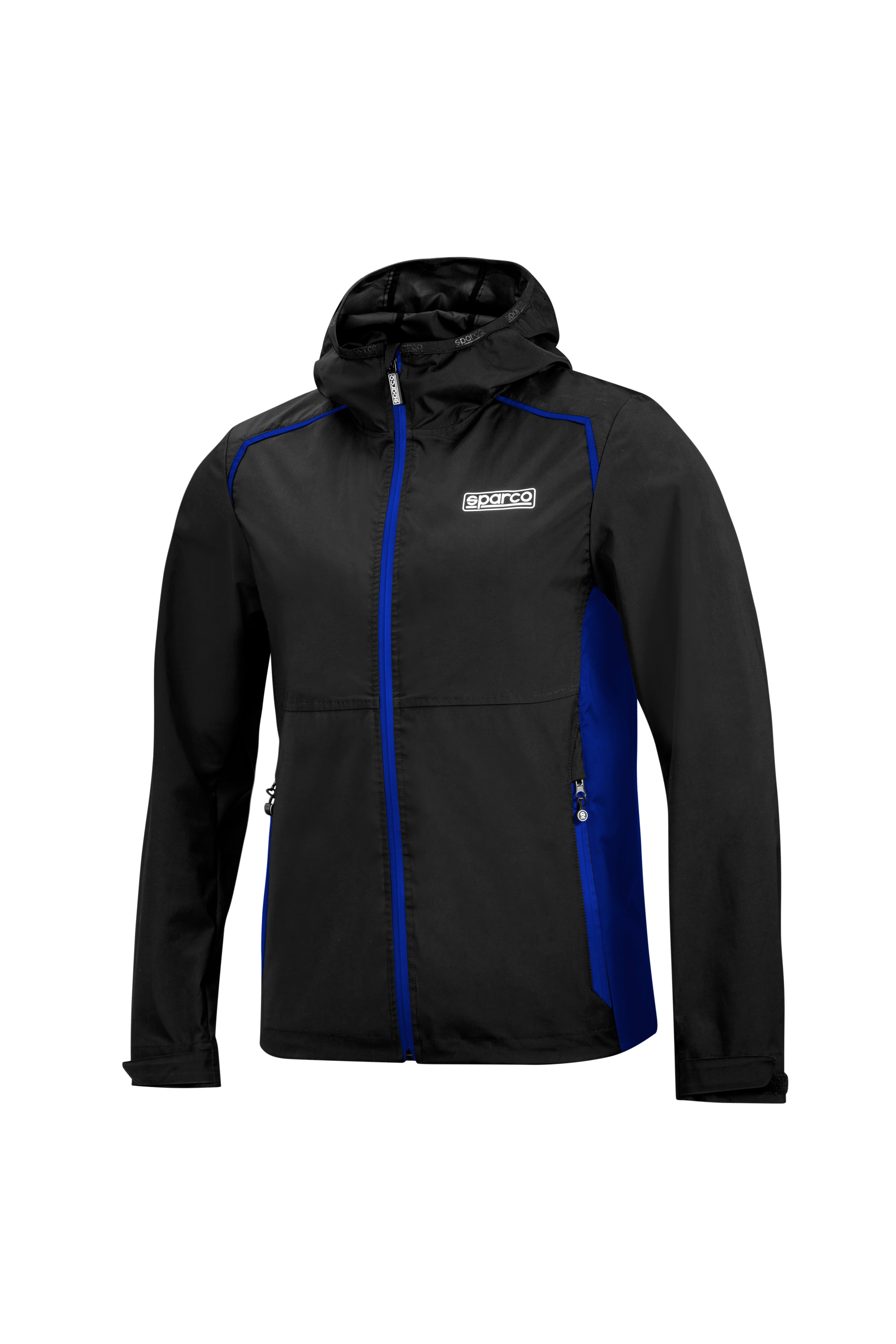 SPARCO 01365nraz1s Куртка / вітровка WINDBREAKER, чорний / синій, р-Р S Photo-1 