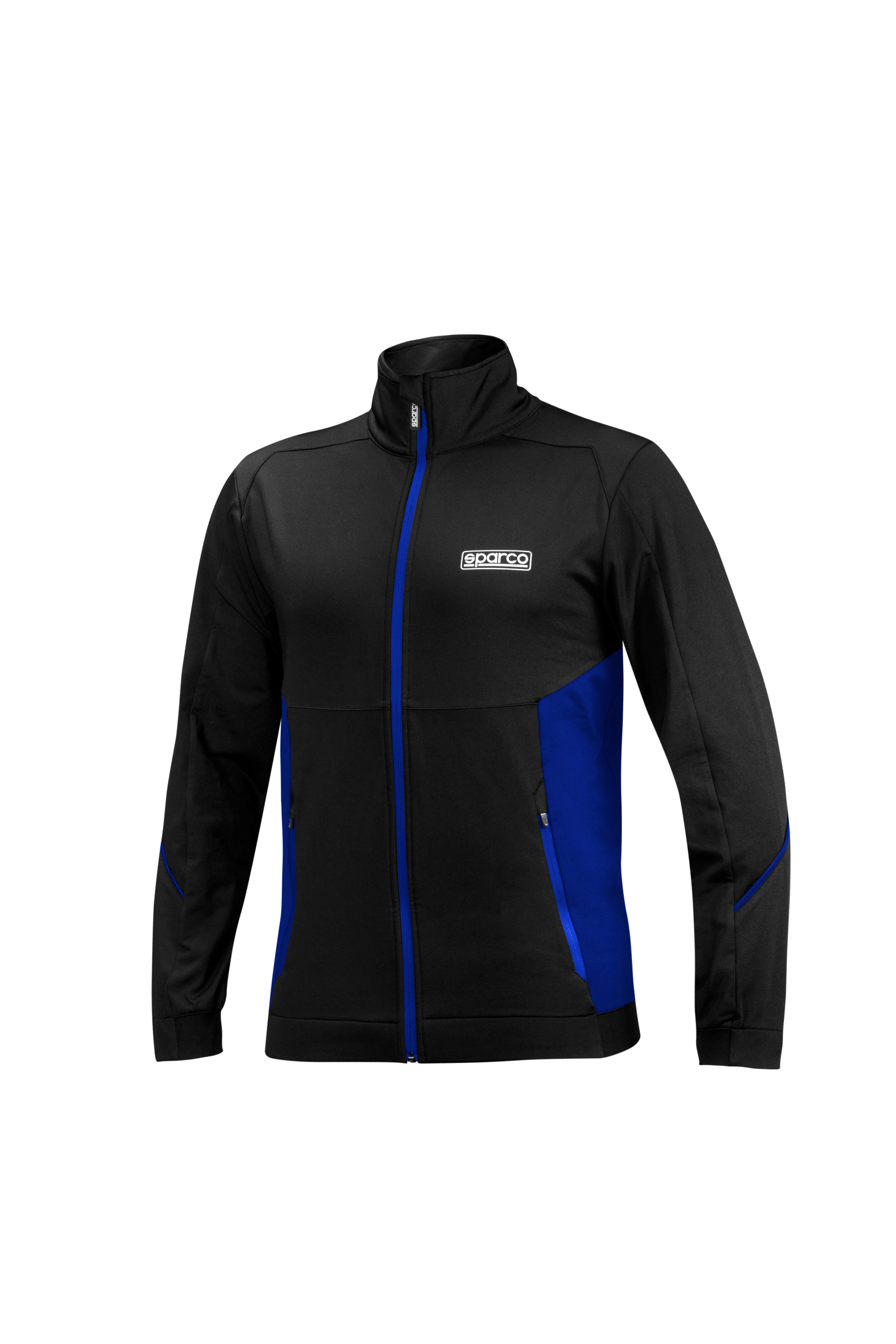 SPARCO 01366NRAZ0XS вітровка FULL ZIP SWEATSHIRT, чорний / синій, р-Р XS Photo-1 