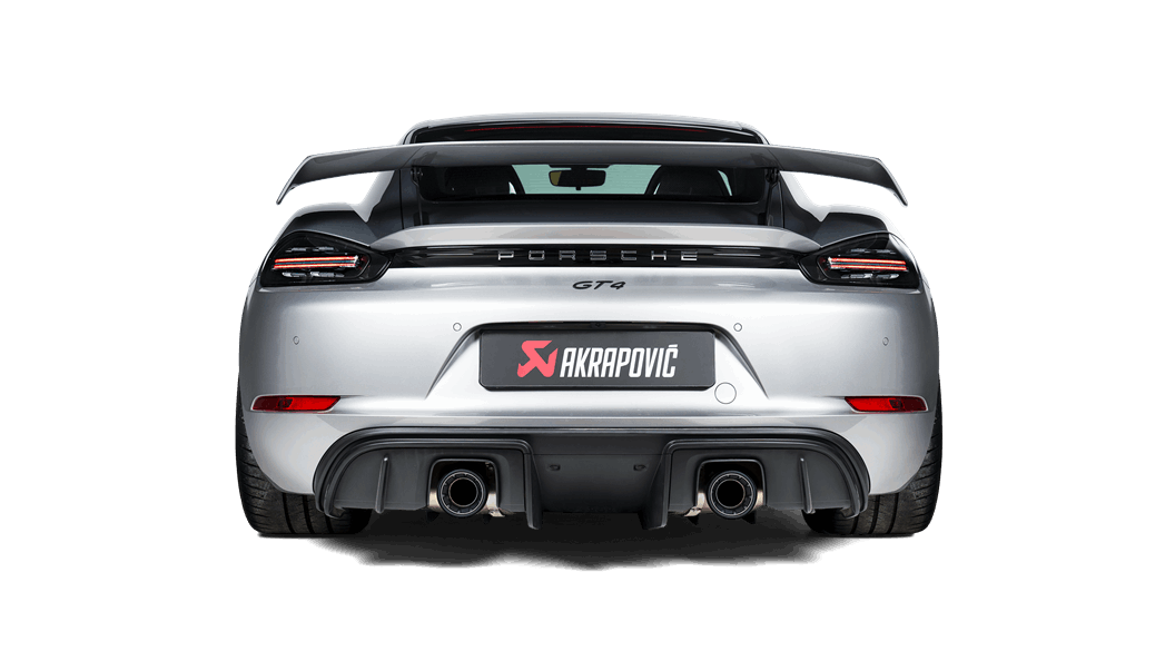 AKRAPOVIC S-PO/TI/18/1 Вихлопна система Slip-On Race Line (титан) для PORSCHE 718 Cayman GTS 4.0 / Boxster GTS 4.0 2020-2024 Photo-2 