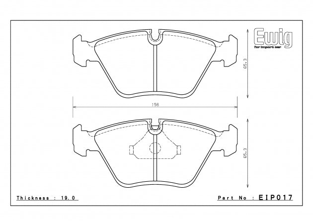 ENDLESS EIP017MX72 Гальмівні колодки пер.для AUDI 80/100/BMW E46/E39/M3 E36/M COUPE Z3/M ROADSTER Z4 Photo-0 