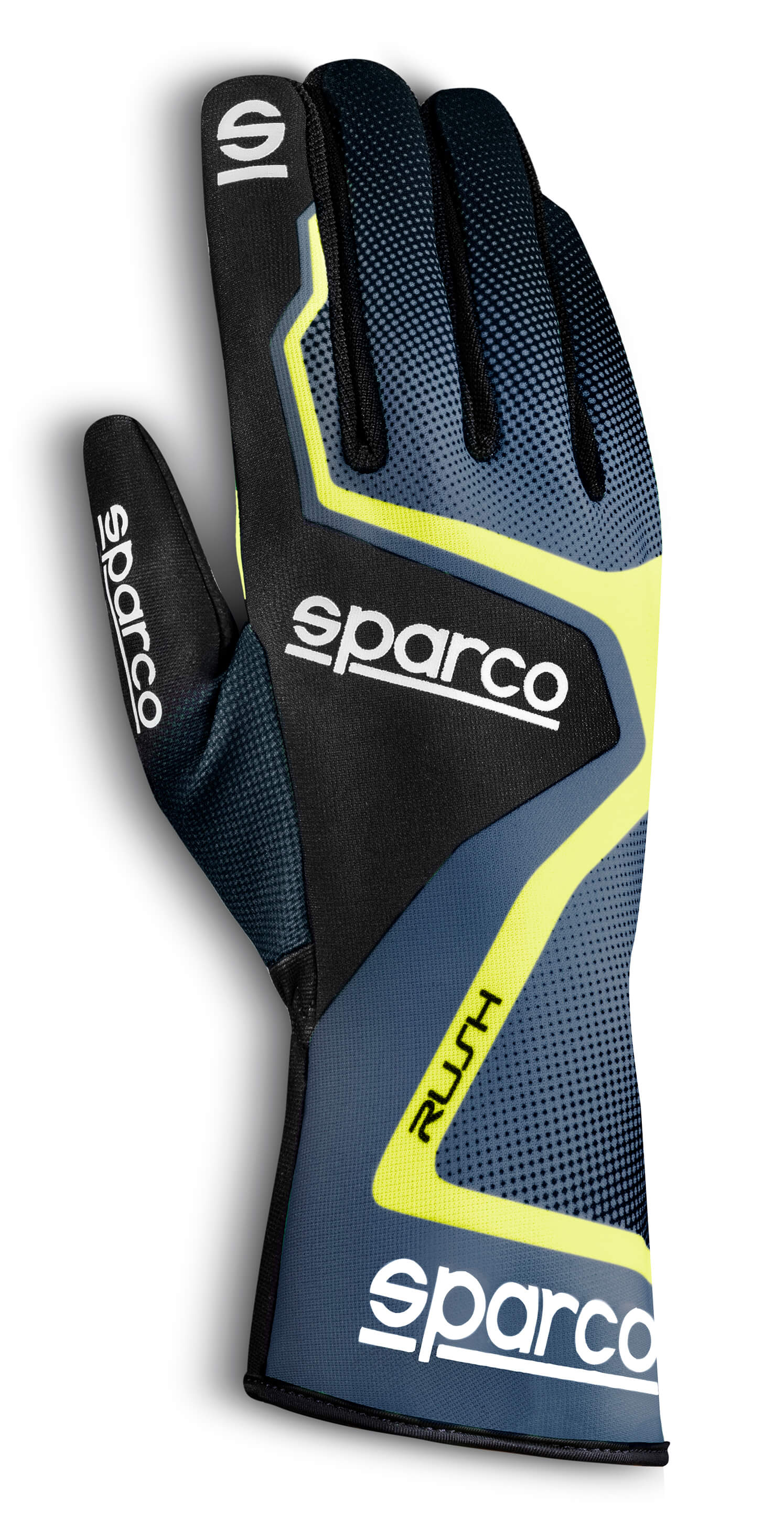 SPARCO 00255604grgf рукавички для картингу RUSH, дитячі, Сірий / Чорний / жовтий, р-Р 4 Photo-1 