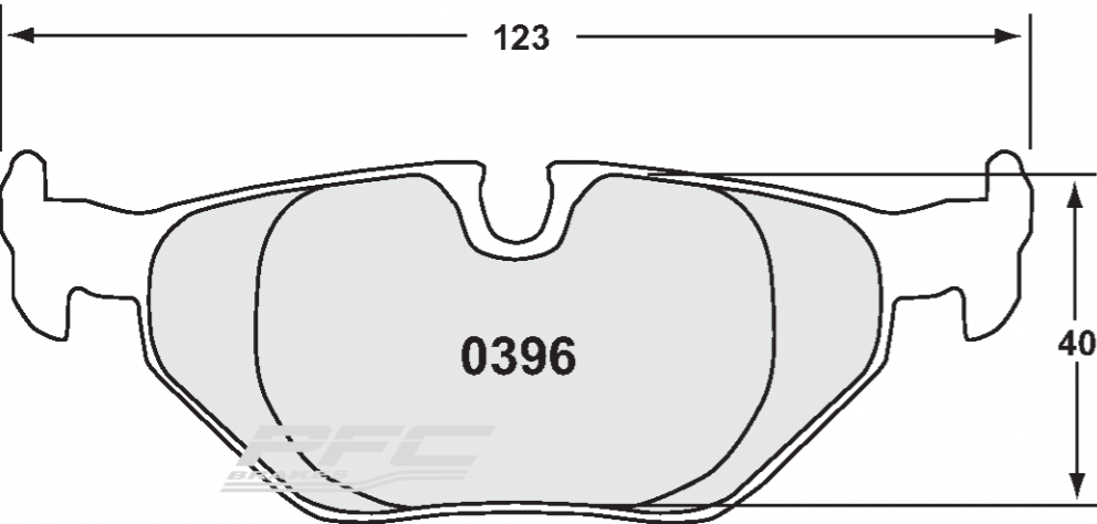 PFC 0396.332.17.44 гальмівні колодки задні RACE 332 CMPD 17mm для BMW 1 Series 120d/130i 06-12 E81 / E82 / E87 Photo-1 