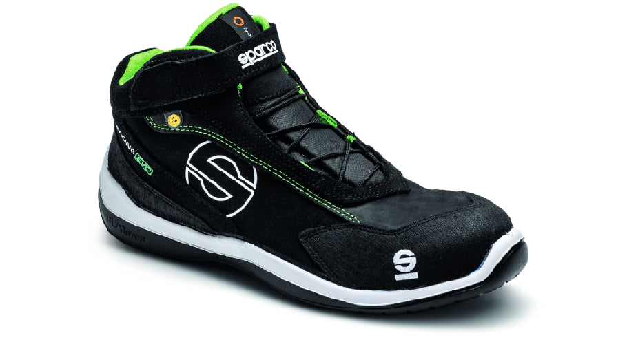 SPARCO 0751538NRVF Взуття для механіка Racing Evo, чорний/зелений, розмір 38 Photo-1 