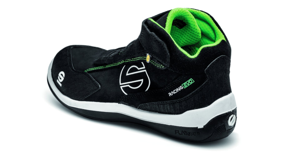 SPARCO 0751538NRVF Взуття для механіка Racing Evo, чорний/зелений, розмір 38 Photo-2 