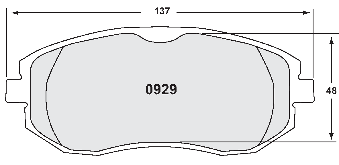 PFC 0929.15.17.44 гальмівні колодки передні RACE 15 CMPD 17mm для SUBARU BRZ / TOYOTA 86 Photo-1 