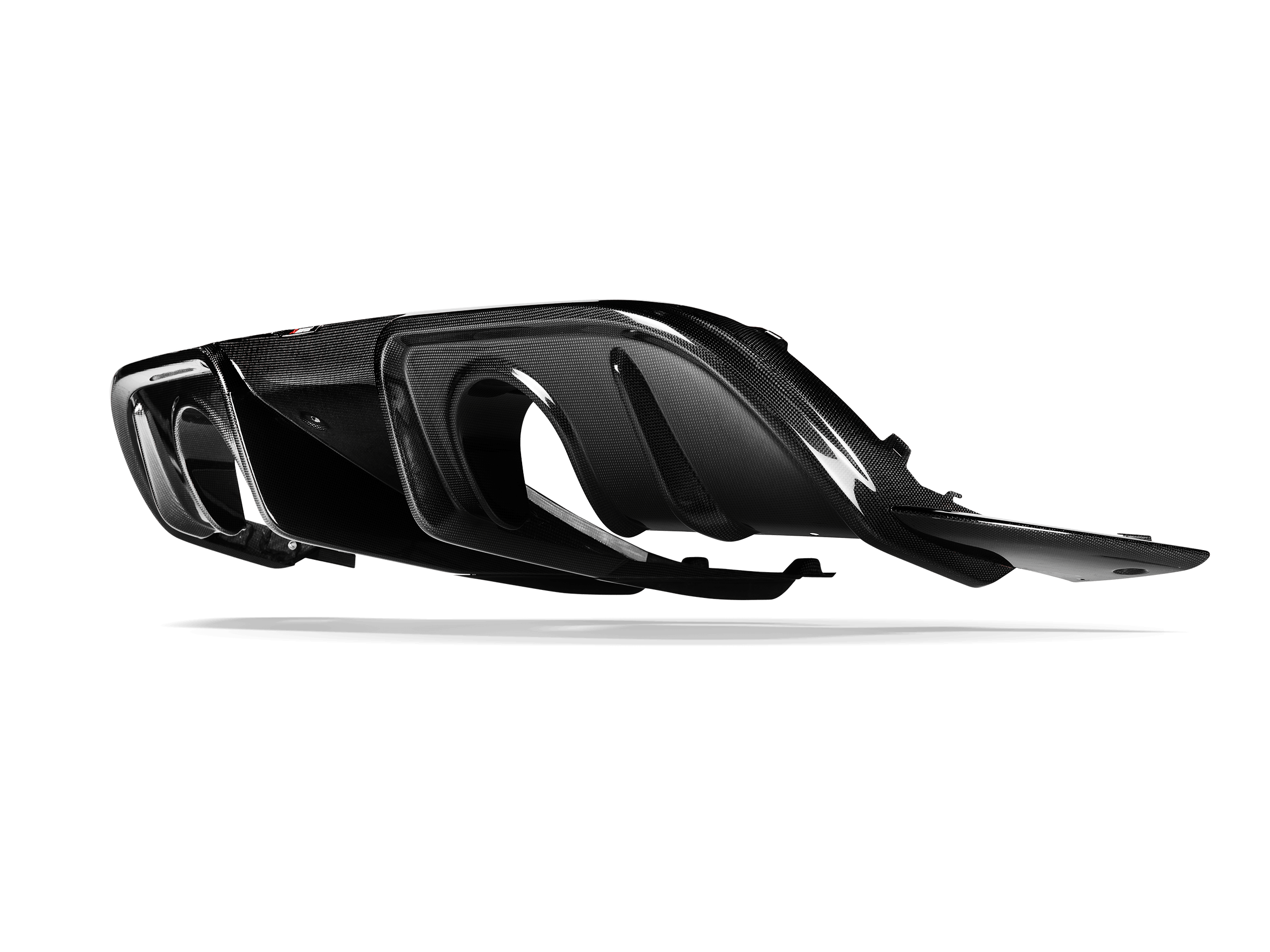 AKRAPOVIC DI-PO/CA/10/G Задній карбоновий дифузор (глянцевий) для PORSCHE 718 Cayman GT4RS 2022-2024 Photo-2 