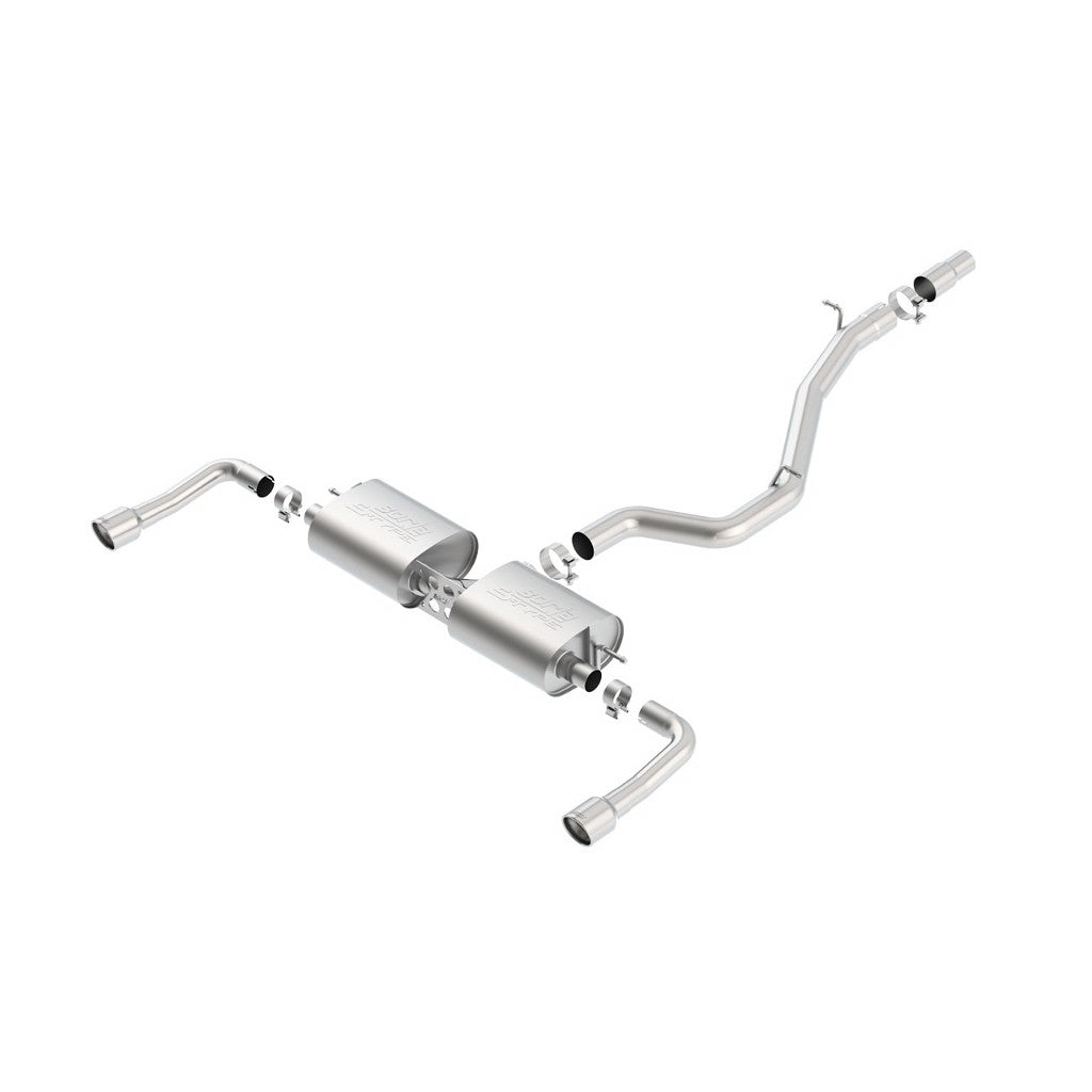 BORLA 140682 Вихлопна система Cat-Back, A3 (8V) L4-1.8/2.0L (turbo) AWD, 2013-16, звук S-Type Photo-0 