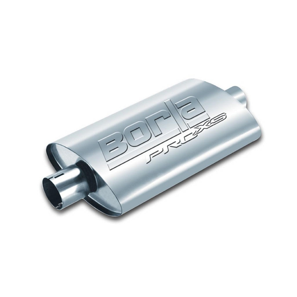 BORLA 400496 Глушник універсальний, овал, сер. ProXS, вхід/вихід 2.5 ", Центр/Центр, габ. 14" x4 "x9. Photo-0 