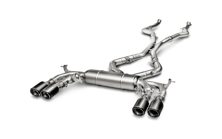 AKRAPOVIC S-BM/T/1 Вихлопна система Evolution для BMW F85 X5M, F86 X6M (з карбоновими насадками) Photo-1 