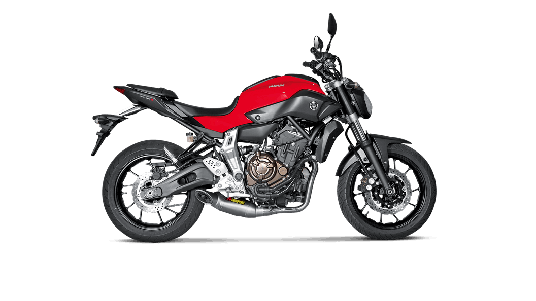 AKRAPOVIC s-Y7R1 - Haft Вихлопна система Racing Line (Titanium) YAMAHA MT-07/FZ-07 2014-16 Photo-1 