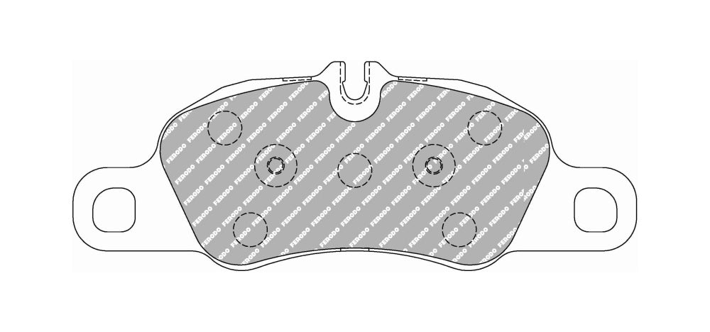 FERODO FCP4805H DS2500 Колодки гальмівні перед PORSCHE 997.2/BOXSTER/CAYMAN 981/987.2/718 2.0 Photo-0 