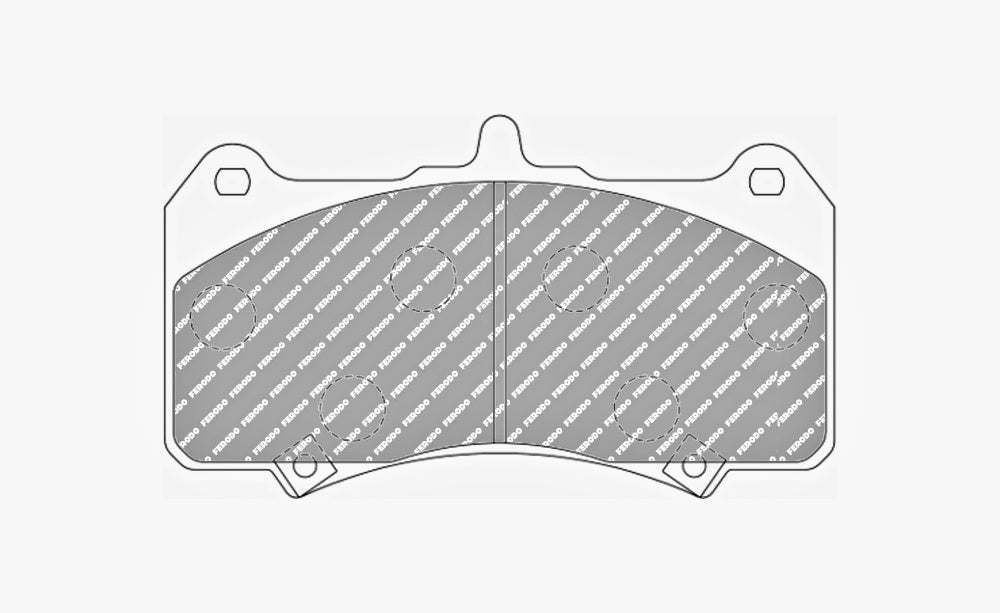 FERODO FRP3147H Гальмівні колодки DS2500 для супорта AP Racing CP8520 / CP8521 / CP8522 Photo-0 