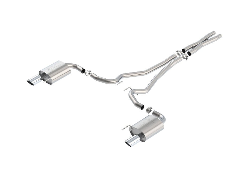 BORLA 140591 Вихлопна система Cat-Back, Mustang GT V8-5.0L, Насадка №36, 2015-16, звук ATAK Photo-0 