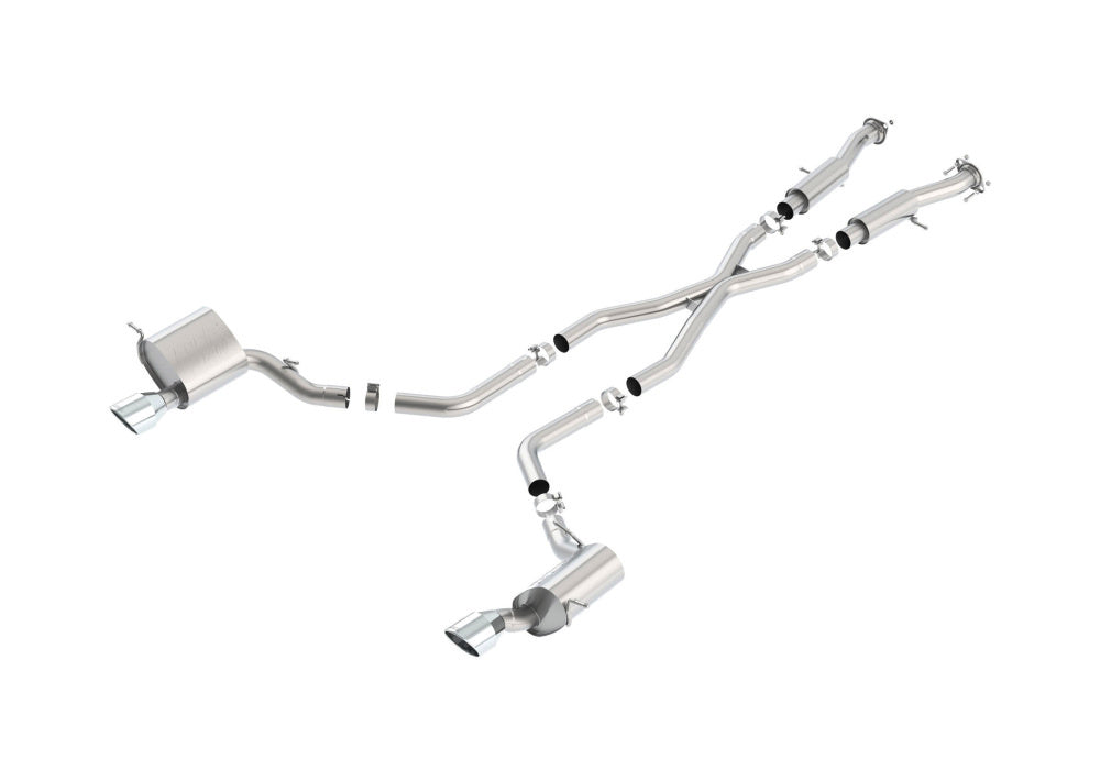 BORLA 140633 Вихлопна система Cat-Back, Grand Cherokee SRT-8 V8-6.4L, Насадки №03, 2011-16, звук AT Photo-0 