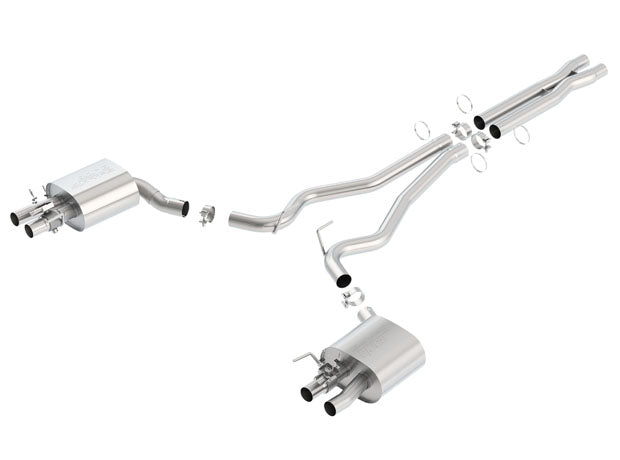 BORLA 140684 Вихлопна система Cat-Back, Mustang Shelby GT350 V8-5.2L, Насадка №44, 2015-16, звук AT Photo-0 