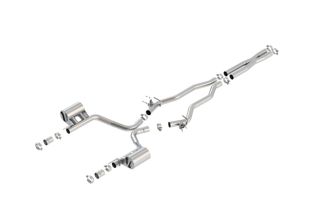 BORLA 140675 Вихлопна система Cat-Back, Charger SRT®392/Scat Pack V8-6.4L RWD з емітаціі MDS, Нас Photo-0 
