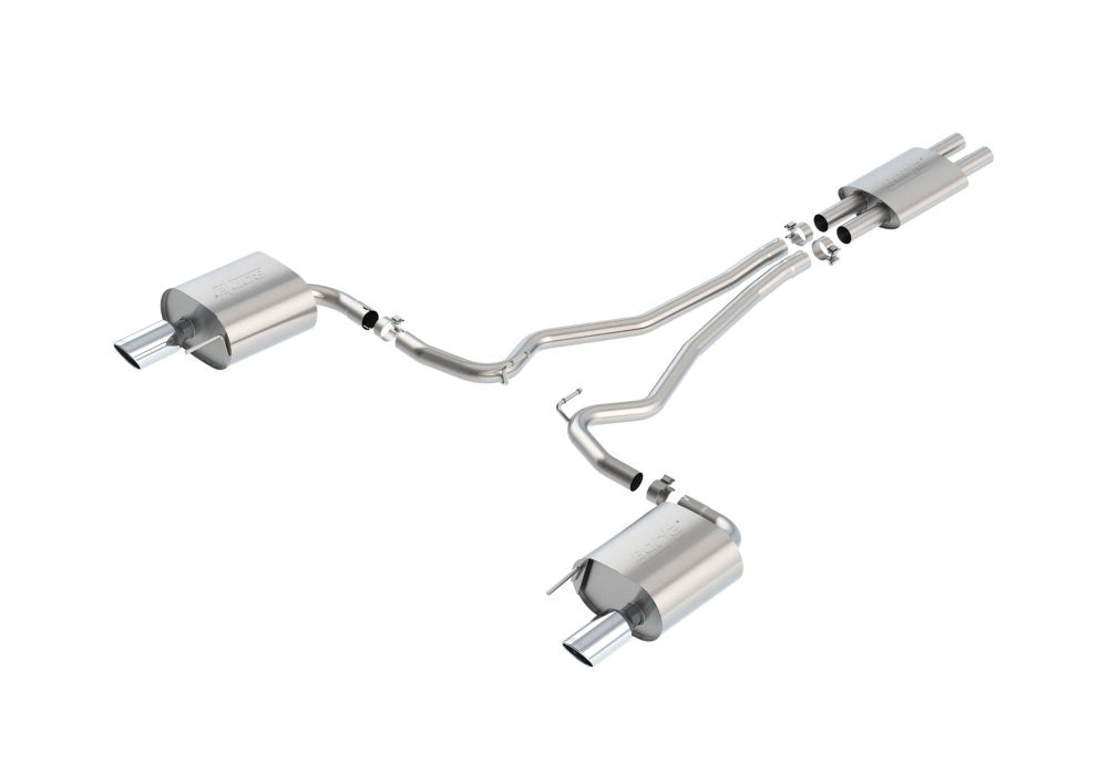 BORLA 140587 Вихлопна система Cat-Back, Mustang V6-3.7L, Насадка №36, 2015-16, звук S-Type Photo-0 