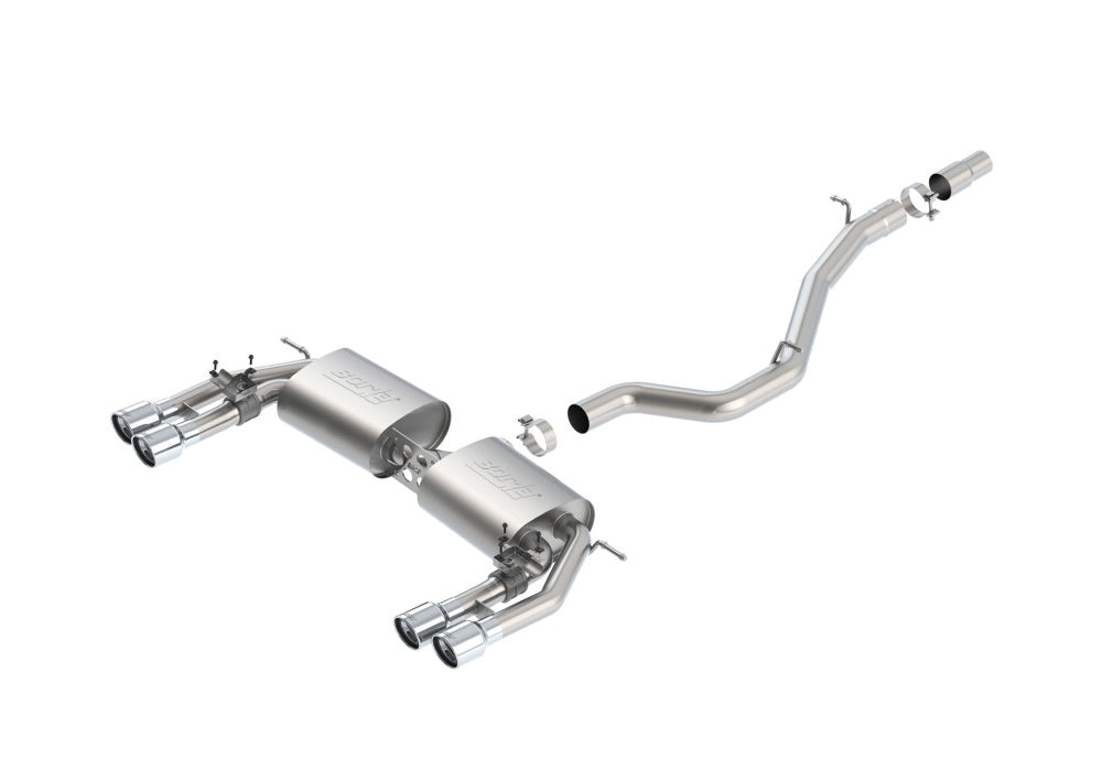 BORLA 140631 Вихлопна система Cat-Back, S3 8V L4-2.0L (turbo) AWD, 2013-16, звук S-Type Photo-0 