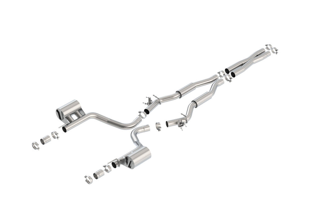 BORLA 140647 Вихлопна система Cat-Back, Challenger SRT® Hellcat V8-6.2L SC RWD з системою MDS, Наса Photo-0 