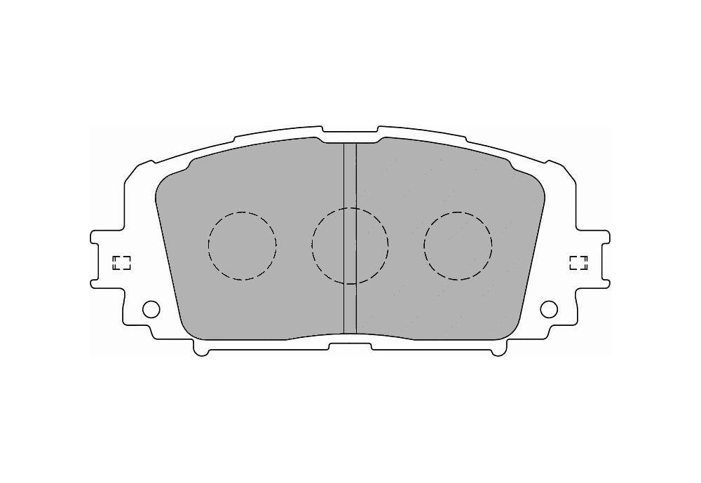 FERODO FCP4081H Передні гальмівні колодки DS2500 для TOYOTA Yaris (NHP1) Photo-0 