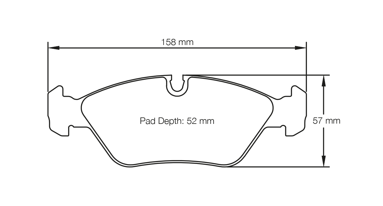 PAGID 1144-RS42 Передні гальмівні колодки RS42 BMW M3 [E30] EVO I & II Photo-1 