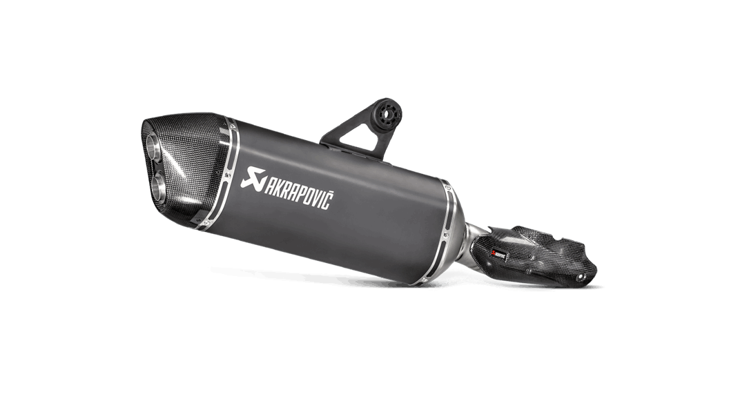 AKRAPOVIC S-B12SO16-HAABL Вихлопна система Slip-On Line (Titanium) BMW R 1200 GS 2013 - 2018 Photo-0 