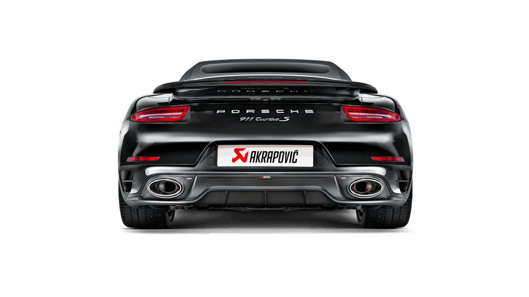 AKRAPOVIC S-PO991TSO-HT Вихлопна система SLIP-ON для PORSCHE 911 Turbo і Turbo S (титан) Photo-5 