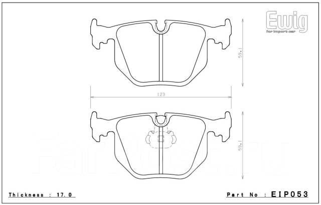 ENDLESS EIP053S91F Гальмівні колодки для BMW M3 E46 (SMG II)/M5 E39/M ROADSTER Z4 M Coupe/M ROADSTER Photo-0 