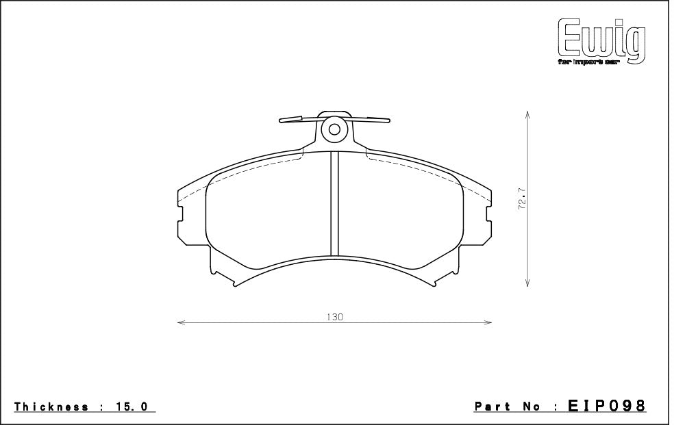 ENDLESS EIP098N40S Гальмівні колодки передні для VOLVO S40/V40 Photo-1 