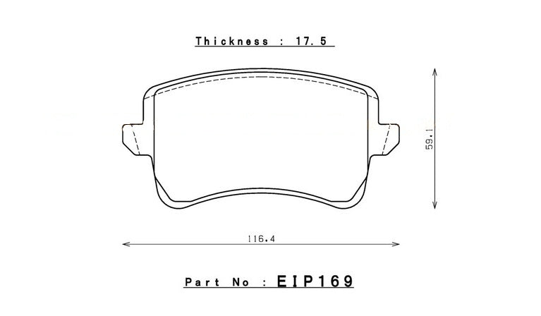 ENDLESS EIP169N100SP Гальмівні колодки задні для AUDI A4/S4 (B8)/S5 (C5)/RS5 (8T) Photo-0 