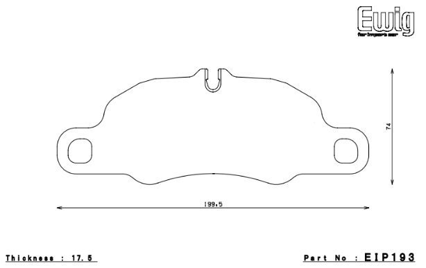 ENDLESS EIP193N37SP Гальмівні колодки передні для PORSCHE 3.6 CARRERA/911 (991) 3.4 CARRERA/4 Photo-1 