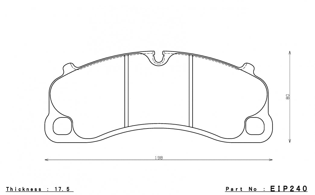 ENDLESS EIP240ME22 Передні гальмівні колодки для Porsche 991 GT3 Photo-1 